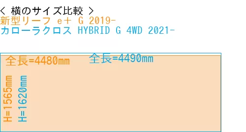 #新型リーフ e＋ G 2019- + カローラクロス HYBRID G 4WD 2021-